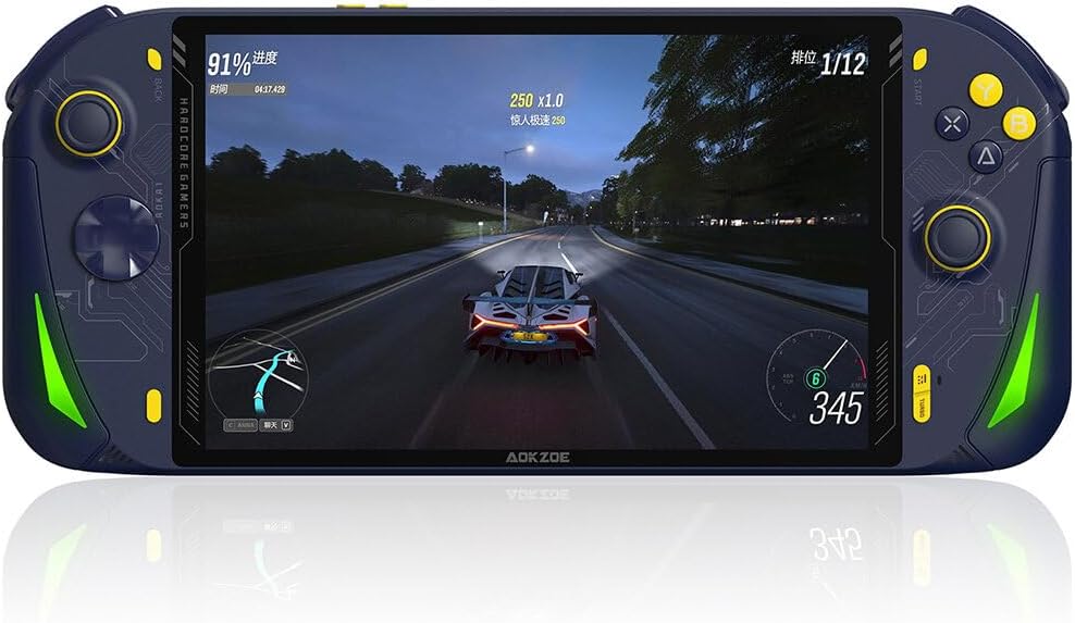 Spicyfy AOKZOE A1 Pro Handheld Game Console, 8-Inch IPS Screen Windows 11 System Support Wi-Fi Battle, Portable Rechargeable Nostalgic Retro Arcade Game Console for Kid Adult - 32GB+1TB image 0 Spicyfy AOKZOE A1 Pro Handheld Game Console, 8-Inch IPS Screen Windows 11 System Support Wi-Fi Battle, Portable Rechargeable Nostalgic Retro Arcade Game Console for Kid Adult - 32GB+1TB image 0